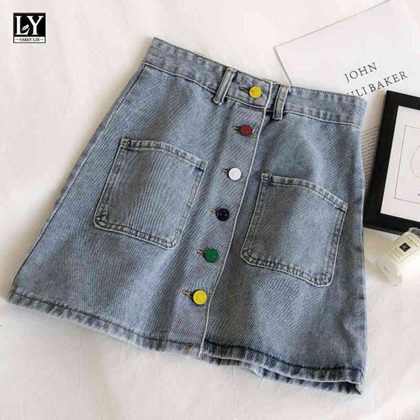 suits summer women sweet high waist single breasted mini denim casual button pocket a-line skirts female, Black
suits summer women sweet high waist single breasted mini denim casual button pocket a-line skirts female, Black