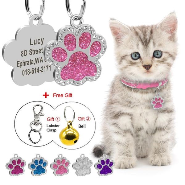 cat collars & leads glitter id tag pendant personalized kitten puppy name tags shape anti-lost pet nameplate bling rhinestone gift
cat collars & leads glitter id tag pendant personalized kitten puppy name tags shape anti-lost pet nameplate bling rhinestone gift