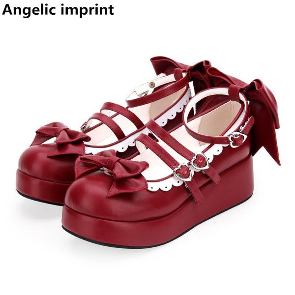 dress shoes angelic imprint woman mori girl lolita cosplay lady high wedges heels pumps women princess party bowties 33-47, Black
dress shoes angelic imprint woman mori girl lolita cosplay lady high wedges heels pumps women princess party bowties 33-47, Black