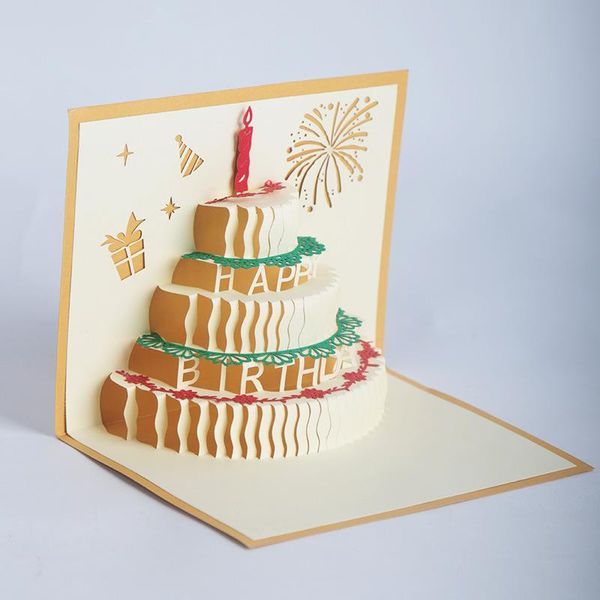 set 3d birthday card cake for children's gift staff paper greeting creative korean -up party decor cards
set 3d birthday card cake for children's gift staff paper greeting creative korean -up party decor cards