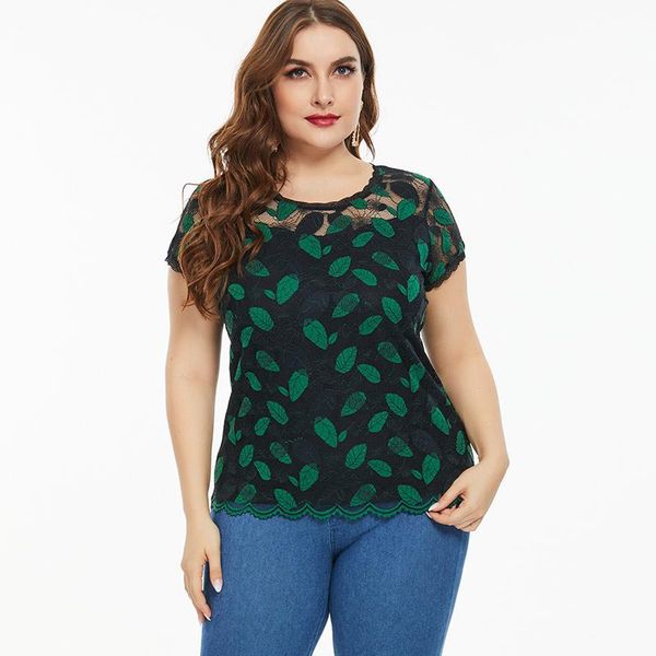 plus size t-shirt 2021 summer women short sleeve color lace and blouset fashion ladies casual clothes womens hollow, Black
plus size t-shirt 2021 summer women short sleeve color lace and blouset fashion ladies casual clothes womens hollow, Black