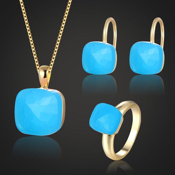 earrings & necklace zlxgirl jewelry metal copper blue opal rhinestone sets fashion women's bridal accessories russian design jewellery, Silver
earrings & necklace zlxgirl jewelry metal copper blue opal rhinestone sets fashion women's bridal accessories russian design jewellery, Silver