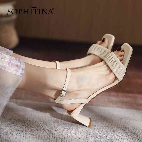 sophitina women sandals summer fashion pleated premium leather sandals open toe ankle strap sweet green leisure lady shoes ao843 210513, Black
sophitina women sandals summer fashion pleated premium leather sandals open toe ankle strap sweet green leisure lady shoes ao843 210513, Black