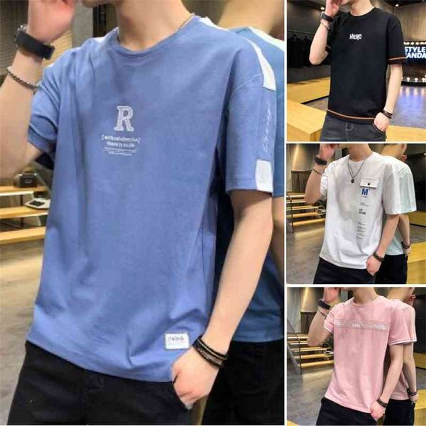 short t-shirt pure cotton new men's half sleeve t-shirt korean couple summer fashion clothes, White;black
short t-shirt pure cotton new men's half sleeve t-shirt korean couple summer fashion clothes, White;black