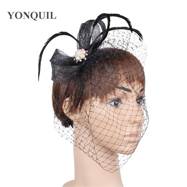 hair accessories wedding headwear bridal hat fascinator accessory sinamay birdcage veil brooch adorned black bowknot headpiece multicolors
hair accessories wedding headwear bridal hat fascinator accessory sinamay birdcage veil brooch adorned black bowknot headpiece multicolors