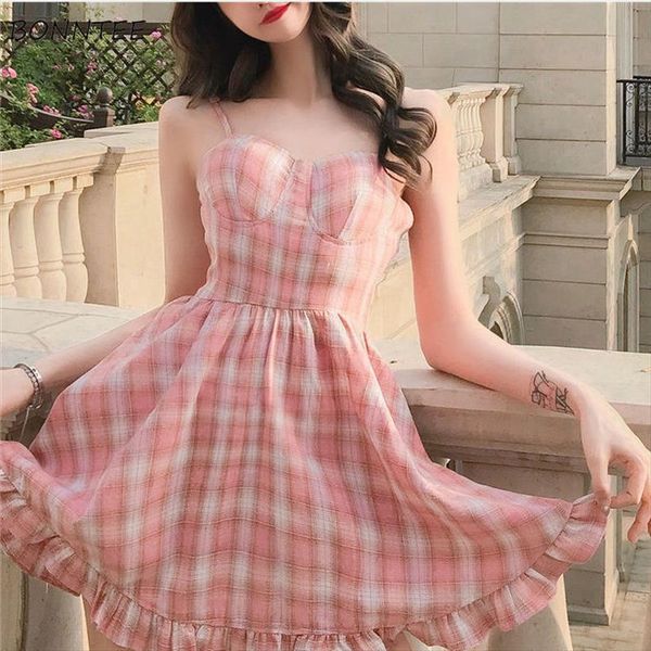 sleeveless sweetie preppy style trendy women dresses student all match plaid casual summer square collar spaghetti strap ulzzang, Black;gray
sleeveless sweetie preppy style trendy women dresses student all match plaid casual summer square collar spaghetti strap ulzzang, Black;gray
