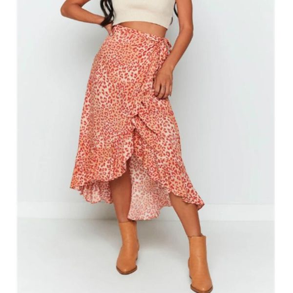 summer women leopard skirts lady vintage clothing high waist ruffles bandage irregular midi skirt holiday party size s m l, Black
summer women leopard skirts lady vintage clothing high waist ruffles bandage irregular midi skirt holiday party size s m l, Black