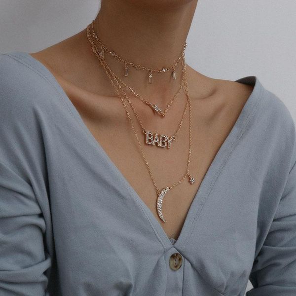 bangle 2021 fashion jewelry letter baby moon necklace choker for women luxury, Black
bangle 2021 fashion jewelry letter baby moon necklace choker for women luxury, Black