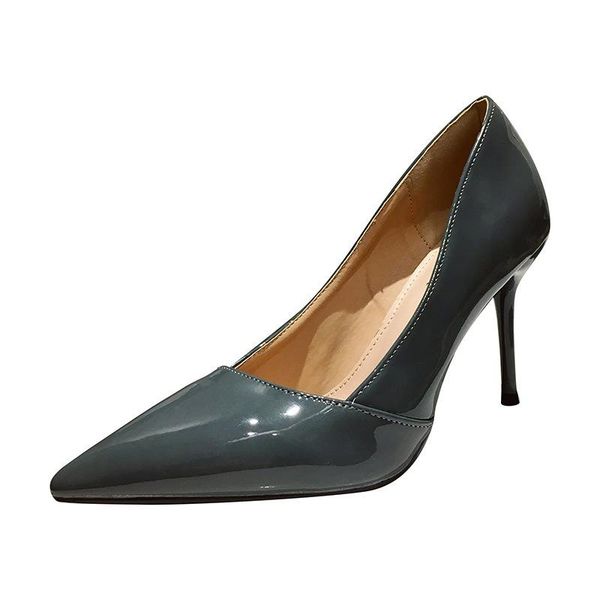 dress shoes pumps 9cm 2021 spring and summer women's simple solid color patent leather smooth pointed work heels, Black
dress shoes pumps 9cm 2021 spring and summer women's simple solid color patent leather smooth pointed work heels, Black
