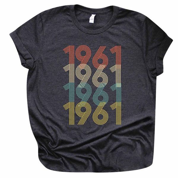 women's t-shirt 1961 vintage limited edition birthday gift for men and women/48th ideas him/for her 161, White
women's t-shirt 1961 vintage limited edition birthday gift for men and women/48th ideas him/for her 161, White