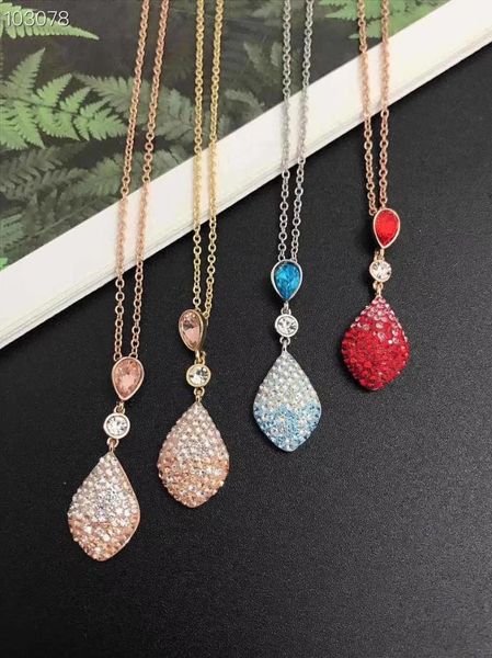 product 2021 gradient color water drop necklace, girls clavicle chain, fashion jewelry gifts for chains, Silver
product 2021 gradient color water drop necklace, girls clavicle chain, fashion jewelry gifts for chains, Silver