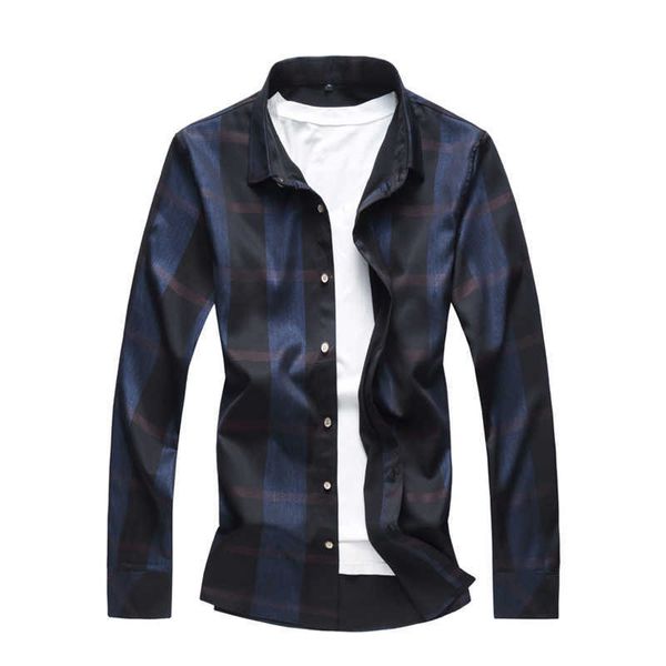 men clothes men's plaid shirt spring autumn fashion cotton business casual work long sleeve shirts 5xl 6xl 7xl 210528, White;black
men clothes men's plaid shirt spring autumn fashion cotton business casual work long sleeve shirts 5xl 6xl 7xl 210528, White;black