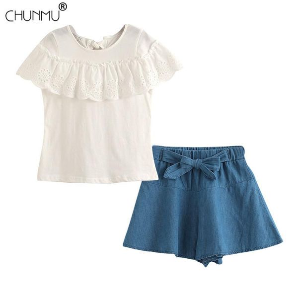 toddler kids summer baby girl clothes set t-shirt denim skirt 2pcs outfits clothing suit children tracksuit sets, White
toddler kids summer baby girl clothes set t-shirt denim skirt 2pcs outfits clothing suit children tracksuit sets, White