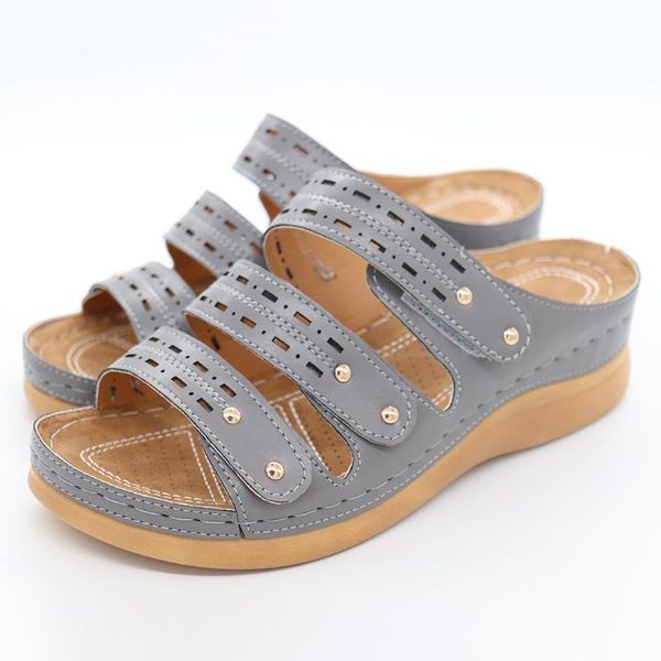 women's shoes ladies fashion casual vintage hollow out outdoor slippers pu open toe wedges zapatos de mujer, Black
women's shoes ladies fashion casual vintage hollow out outdoor slippers pu open toe wedges zapatos de mujer, Black