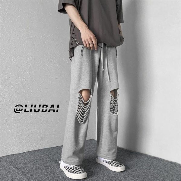men's pants cotton ripped casual fashion gray black wide-leg men streetwear loose hip-hop straight mens trousers
men's pants cotton ripped casual fashion gray black wide-leg men streetwear loose hip-hop straight mens trousers