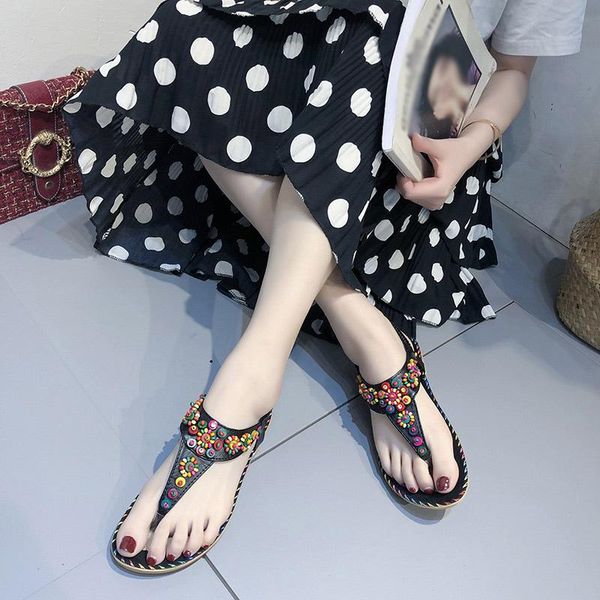 sandals women summer sewing fashion ladies clip toe flat shoes female elastic band 2021 women's string bead casual slides, Black
sandals women summer sewing fashion ladies clip toe flat shoes female elastic band 2021 women's string bead casual slides, Black