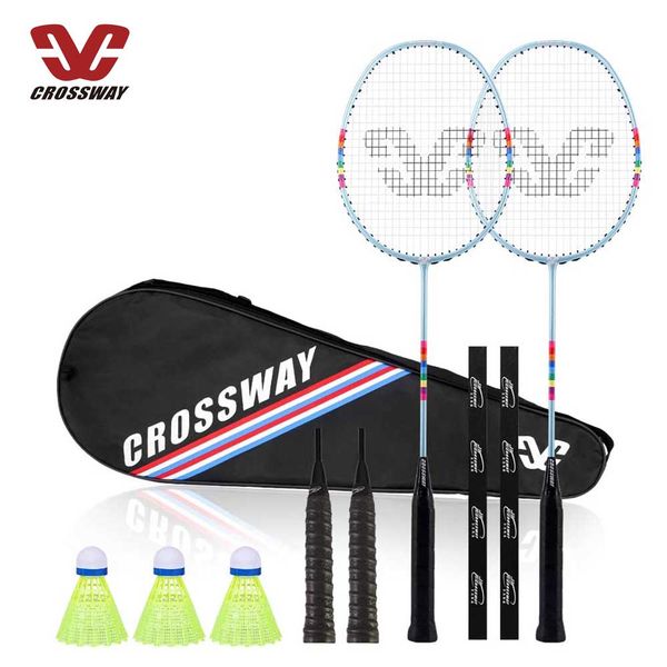 crossway 2 player badminton rackets for beginners carbon fiber fiberglass t-joint g5 composite carry bag and grip tapes
crossway 2 player badminton rackets for beginners carbon fiber fiberglass t-joint g5 composite carry bag and grip tapes