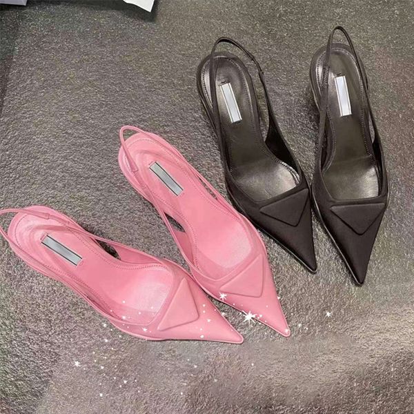sandals slippers 21 new p family classic triangle letter pointed kitten heel high heeled sandals low french women's shoes in spring and, Black
sandals slippers 21 new p family classic triangle letter pointed kitten heel high heeled sandals low french women's shoes in spring and, Black