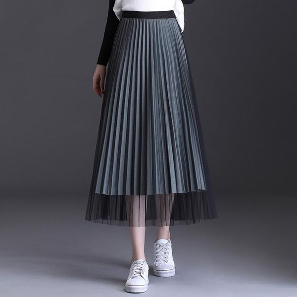 skirts 2021 autumn solid mesh women ladies tulle elastic female double-side high waist pleated skirt, Black
skirts 2021 autumn solid mesh women ladies tulle elastic female double-side high waist pleated skirt, Black