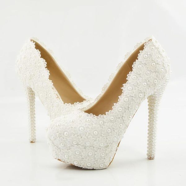 sweet white lace pearls custom handmade elegant high heel women waterproof platform bride fashion unique shoes dress, Black
sweet white lace pearls custom handmade elegant high heel women waterproof platform bride fashion unique shoes dress, Black