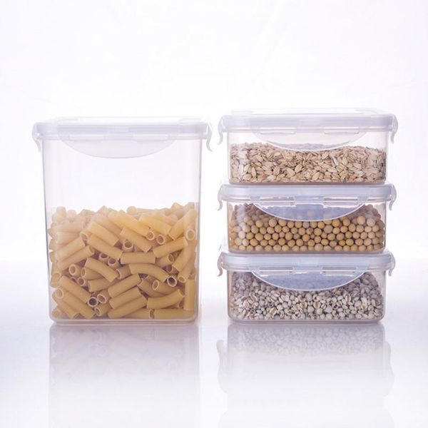 storage bottles & jars square food box plastic transparent with lid organizer multi-grain large capacity tank cereal container
storage bottles & jars square food box plastic transparent with lid organizer multi-grain large capacity tank cereal container