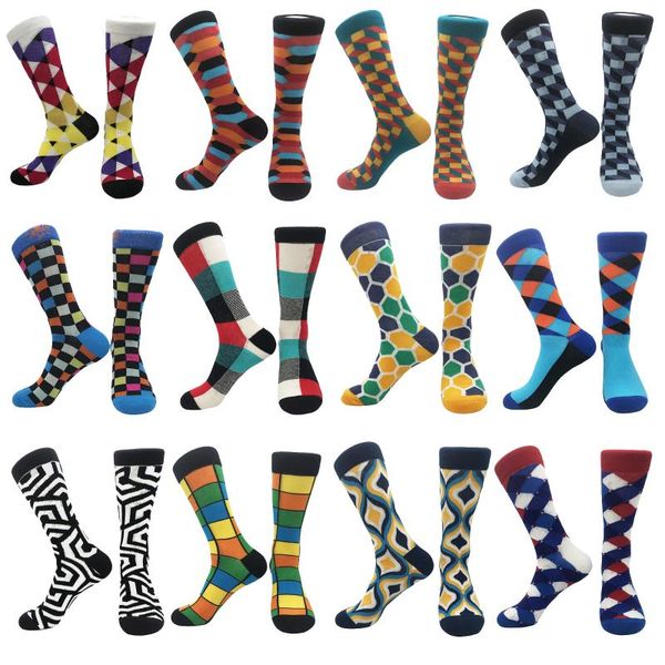 men's socks trendy men and women lattice in the tube geometric abstract pattern stockings cotton hip-hop sports couples un, Black
men's socks trendy men and women lattice in the tube geometric abstract pattern stockings cotton hip-hop sports couples un, Black