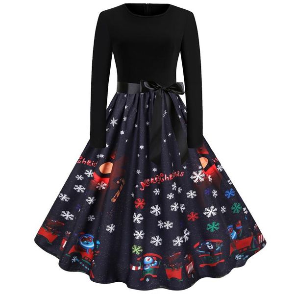 casual dresses christmas snowman snowflake print womens elegant wedding midi dress female bow high waist vestido autumn o-neck clothing, Black;gray
casual dresses christmas snowman snowflake print womens elegant wedding midi dress female bow high waist vestido autumn o-neck clothing, Black;gray
