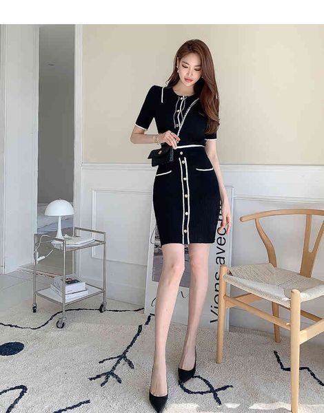 casual dresses summer vintage single breasted knitted slim waist pocket short sleeve o-neck mini o2xl, Black;gray
casual dresses summer vintage single breasted knitted slim waist pocket short sleeve o-neck mini o2xl, Black;gray