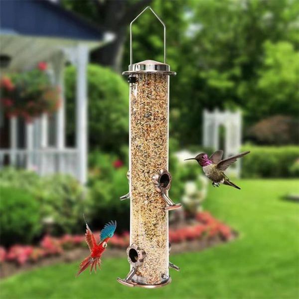 other bird supplies hanging automatic pet feeder metal stainless steel plastic pipe wild feeding container outdoor garden decoration
other bird supplies hanging automatic pet feeder metal stainless steel plastic pipe wild feeding container outdoor garden decoration