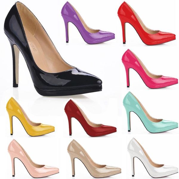 patent party shoes women pointed toe thin high heels platform ladies pumps zapatos mujer plus sizes 0640b-a1 dress, Black
patent party shoes women pointed toe thin high heels platform ladies pumps zapatos mujer plus sizes 0640b-a1 dress, Black