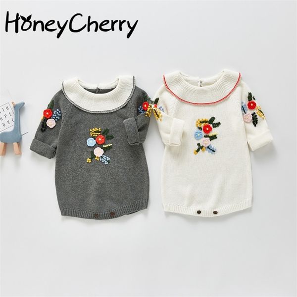 spring infant bodysuits girl knitting hand-embroidered baby climbing clothes girls 210702, Blue
spring infant bodysuits girl knitting hand-embroidered baby climbing clothes girls 210702, Blue