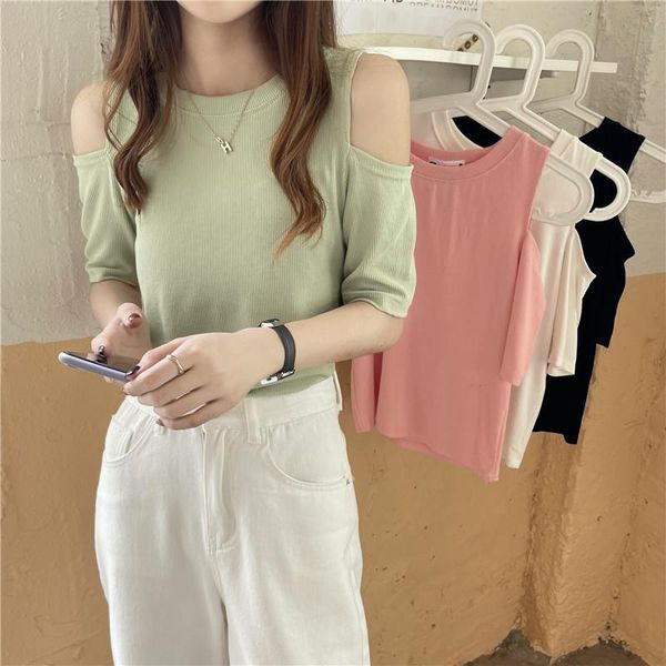 women's t-shirt off shoulder t shirts women clothing korean casual style fashion brand o-neck solid tees short sleeve loose ladies hip, White
women's t-shirt off shoulder t shirts women clothing korean casual style fashion brand o-neck solid tees short sleeve loose ladies hip, White