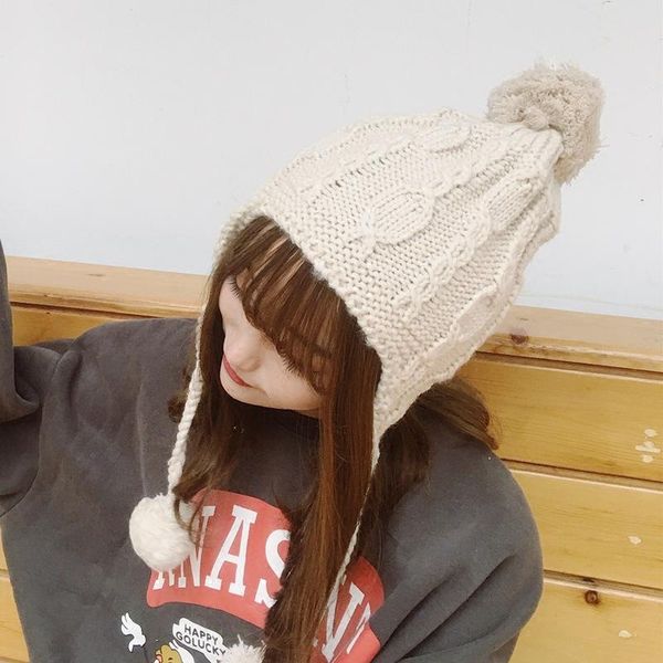 beanie/skull caps women's knitted warm hats in autumn and winter 2021 hair balls, ear protectors, tethered hoods, beanie leisure, Blue;gray
beanie/skull caps women's knitted warm hats in autumn and winter 2021 hair balls, ear protectors, tethered hoods, beanie leisure, Blue;gray