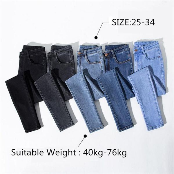 stretch jeans woman high waist full length large size thin slim tight light color feet pencil pants tide blue women's
stretch jeans woman high waist full length large size thin slim tight light color feet pencil pants tide blue women's