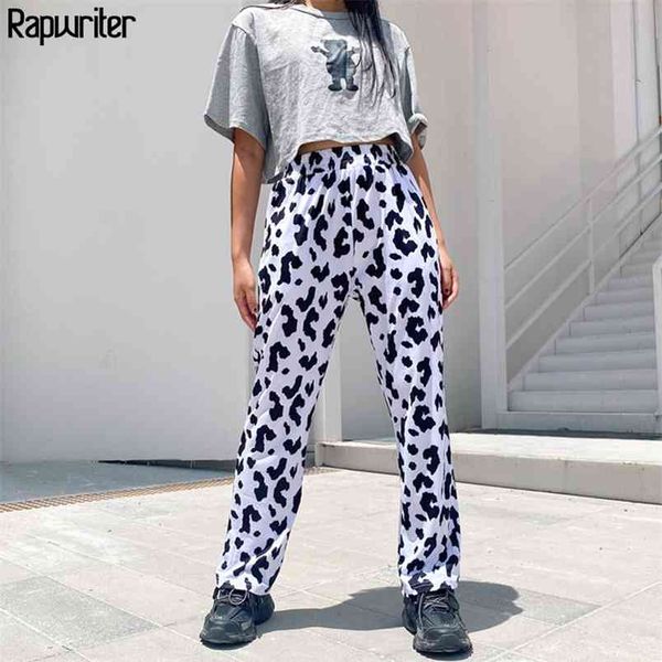 fashion milk cow print elastic high waist sweatpants women streetwear harajuku loose trouser straight pants femme 210510, Black;white
fashion milk cow print elastic high waist sweatpants women streetwear harajuku loose trouser straight pants femme 210510, Black;white