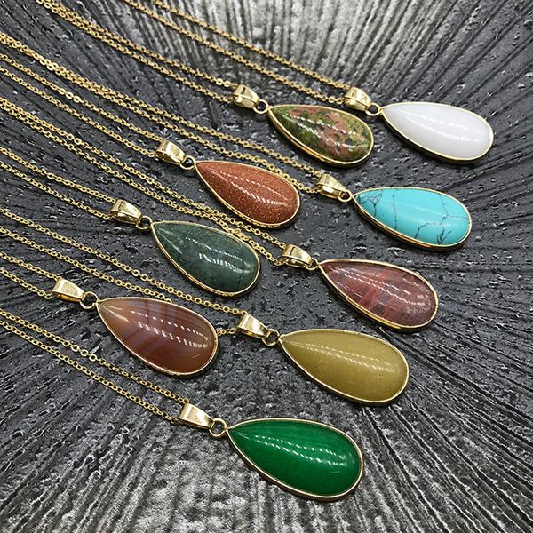 reiki healing jewelry waterdrop natural stone necklace quartz lapis opal pink crystal pyramid pendant amethyst necklaces women, Silver
reiki healing jewelry waterdrop natural stone necklace quartz lapis opal pink crystal pyramid pendant amethyst necklaces women, Silver