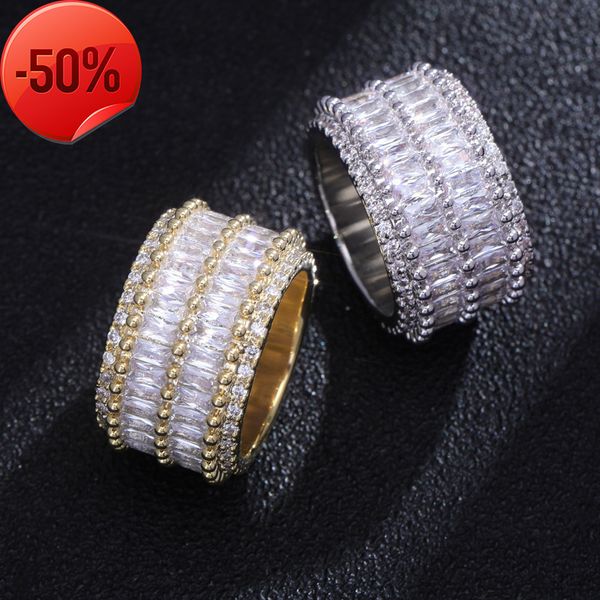 double row strip zircon ring hip hop trendsetter diamond for men and women, Golden;silver
double row strip zircon ring hip hop trendsetter diamond for men and women, Golden;silver