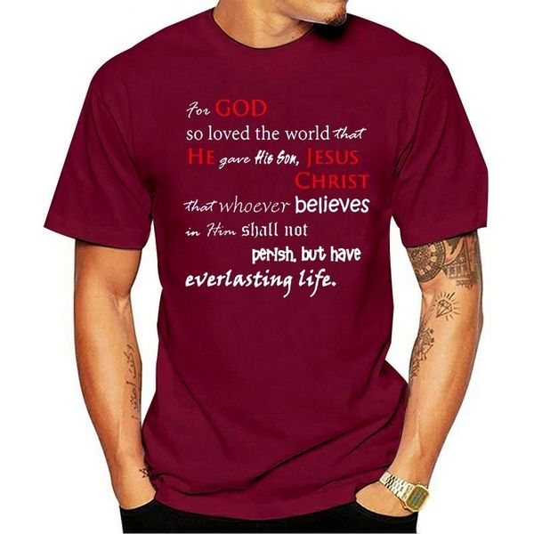 men's t-shirts menboy fashion tshirt for god so loved jesus chrisfor christ custom short sleeve family men male mens, White;black
men's t-shirts menboy fashion tshirt for god so loved jesus chrisfor christ custom short sleeve family men male mens, White;black