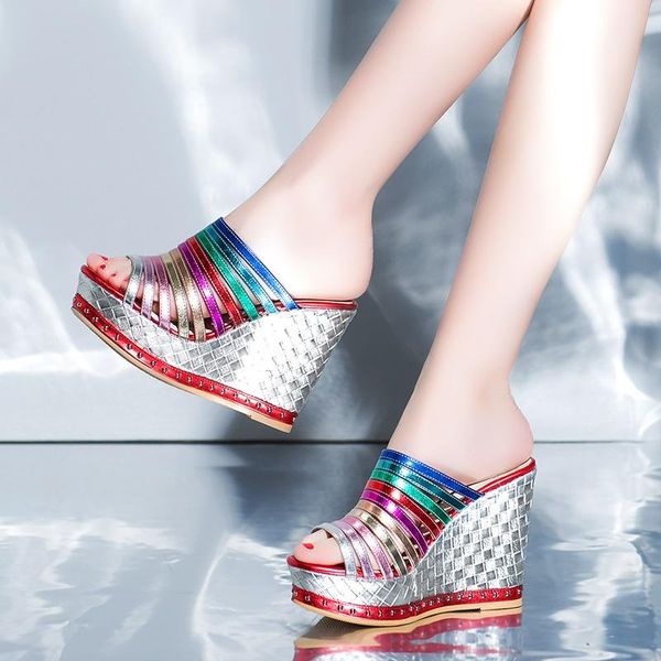 sandals women wedges shoes pumps high heels bohemia summer rainbow platform sandalia feminina, Black
sandals women wedges shoes pumps high heels bohemia summer rainbow platform sandalia feminina, Black