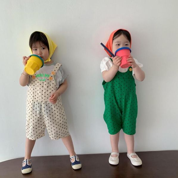 girls boys dots overalls summer cotton fashion kids jean pants 2-7t cy369 jumpsuits, Blue 
girls boys dots overalls summer cotton fashion kids jean pants 2-7t cy369 jumpsuits, Blue