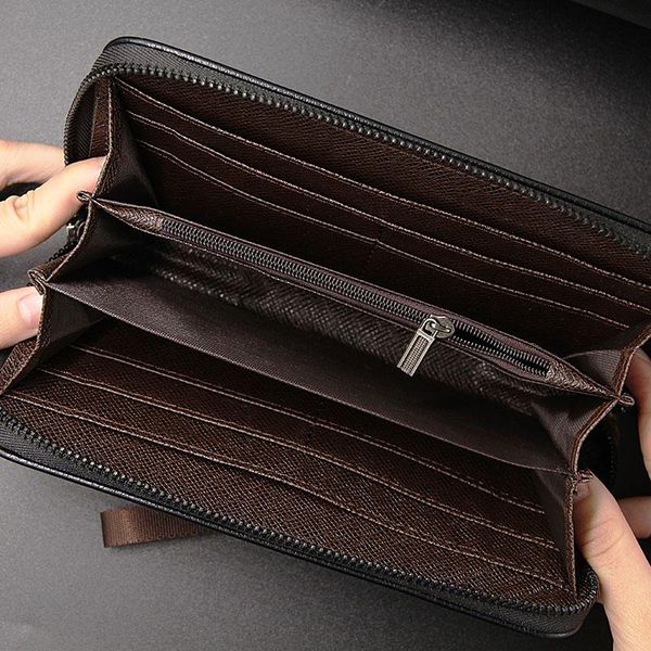 wallets men's wallet with zipper leather of good quality, black and brown as the main high-end atmosphere, easy to carry, Red;black
wallets men's wallet with zipper leather of good quality, black and brown as the main high-end atmosphere, easy to carry, Red;black
