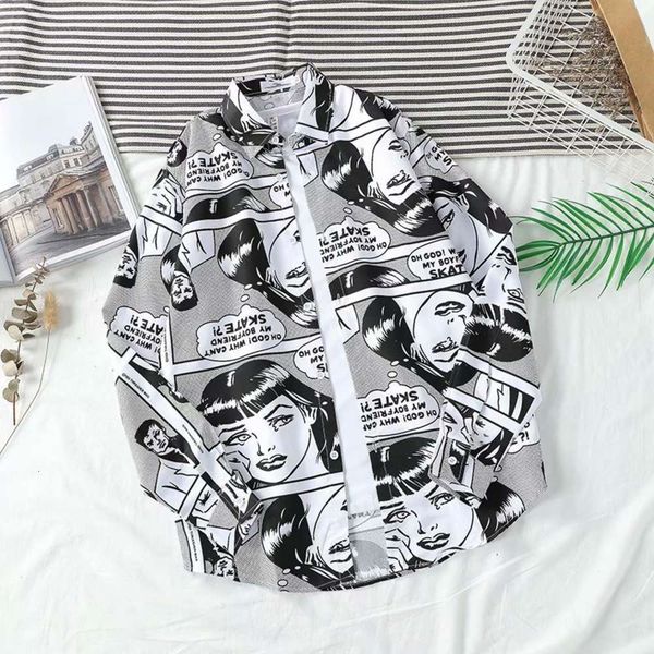 men's casual shirts shirtshirt men's loose fashion flowered cartoon black and white graffiti cool long sleeve inch shirt in early, White;black
men's casual shirts shirtshirt men's loose fashion flowered cartoon black and white graffiti cool long sleeve inch shirt in early, White;black