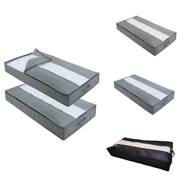 clothing & wardrobe storage 3pcs clear window quilt bag for clothes with zips anti dirt portable large capacity travel underbed non-woven fa
clothing & wardrobe storage 3pcs clear window quilt bag for clothes with zips anti dirt portable large capacity travel underbed non-woven fa