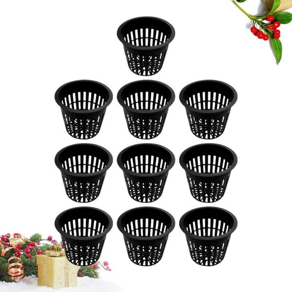 10pcs planting baskets hydroponic equipment for garden home (black, medium size) planters & pots
10pcs planting baskets hydroponic equipment for garden home (black, medium size) planters & pots