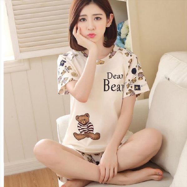 summer pajamas sets thin womens sleepwears laides short sleeve pyjamas suit ventilation home clothes milk silk cute sleepwear, Black;red
summer pajamas sets thin womens sleepwears laides short sleeve pyjamas suit ventilation home clothes milk silk cute sleepwear, Black;red