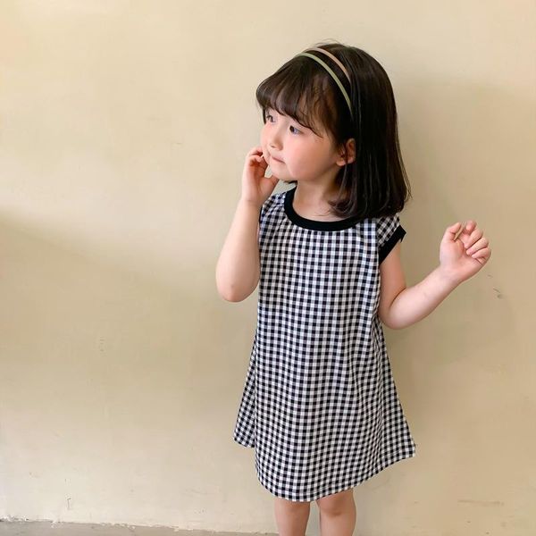 girl's dresses 2021 summer korean style baby girls plaid dress casual sleeveless kids children clothes, Red;yellow
girl's dresses 2021 summer korean style baby girls plaid dress casual sleeveless kids children clothes, Red;yellow
