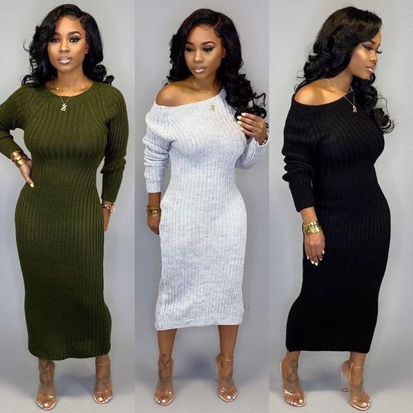 casual dresses knitted autumn women backless sweater dress long sleeve o-neck cut out bodycon midi femme skinny vestidos streetwear, Black;gray
casual dresses knitted autumn women backless sweater dress long sleeve o-neck cut out bodycon midi femme skinny vestidos streetwear, Black;gray
