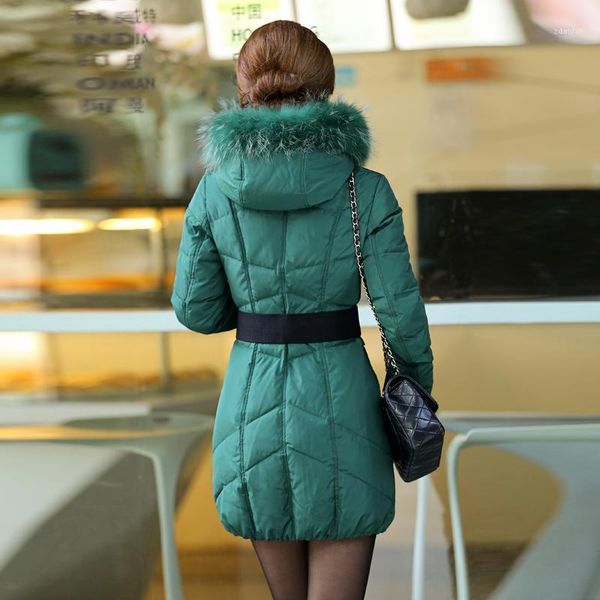 women's down & parkas jacket long winter coat women big racoon fur collar female woman parka manteau femme hiver kj8831, Black
women's down & parkas jacket long winter coat women big racoon fur collar female woman parka manteau femme hiver kj8831, Black