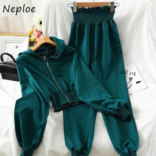 autumn fashion two piece set slim waist hooded sweatershirts + solid color stretch harem pants suit women 210422, White
autumn fashion two piece set slim waist hooded sweatershirts + solid color stretch harem pants suit women 210422, White