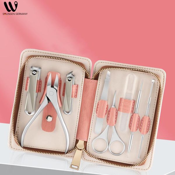 stainless steel 8 pieces thickened nail clippers zipper bag chisel trimming tool set art kits
stainless steel 8 pieces thickened nail clippers zipper bag chisel trimming tool set art kits